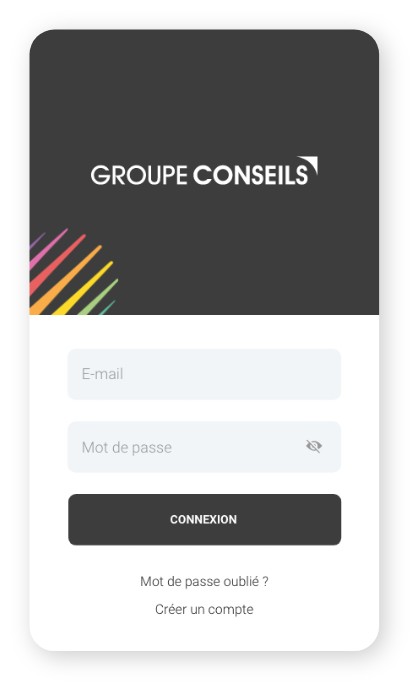 Mobile - Connexion - Groupe Conseils